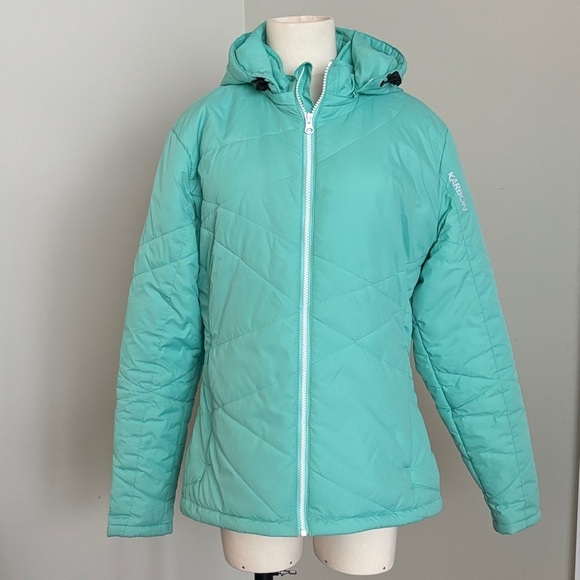 Karbon Jackets & Blazers - Karbon Mid Layer Thermal Coat Teal Sz XL